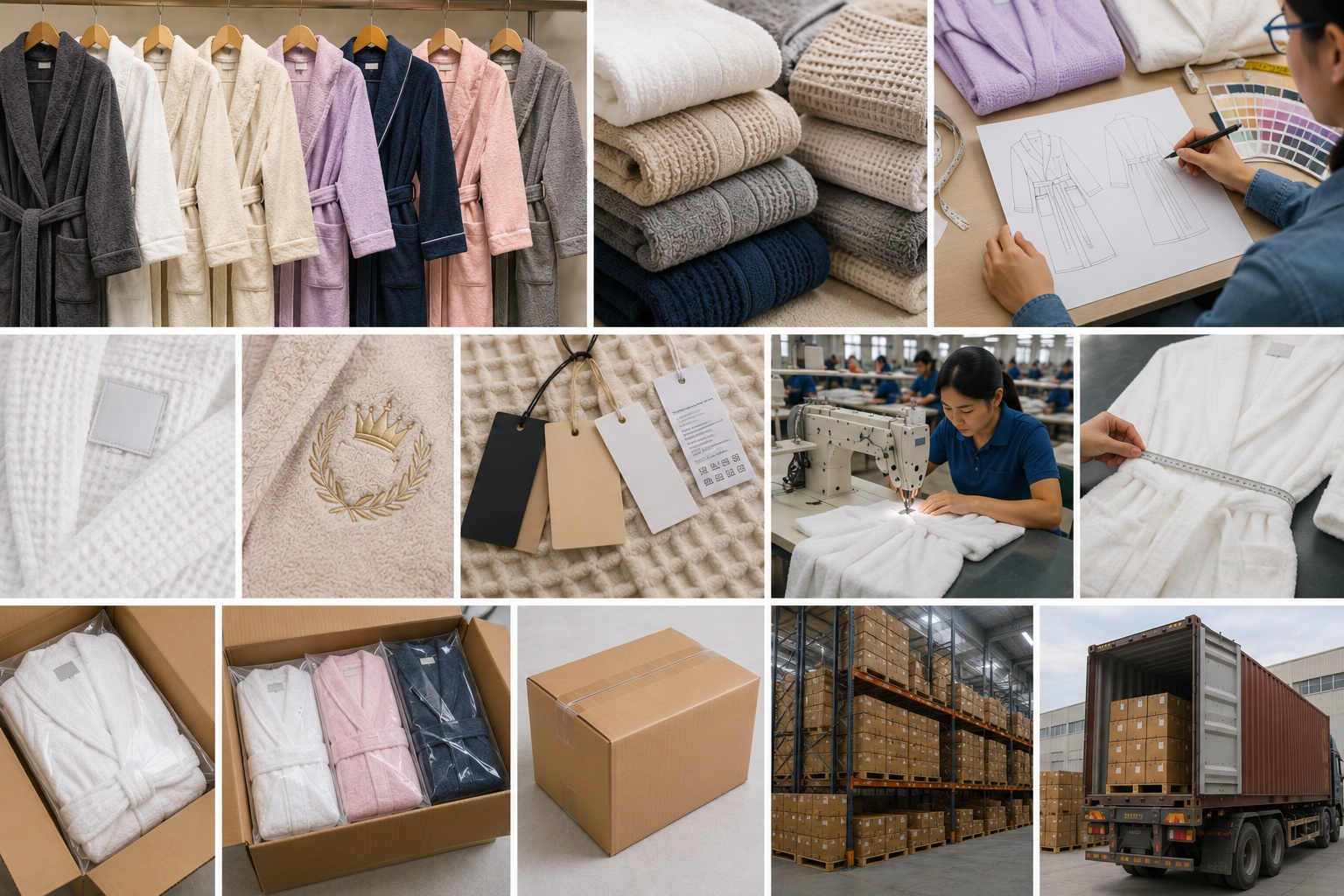Bathrobes production