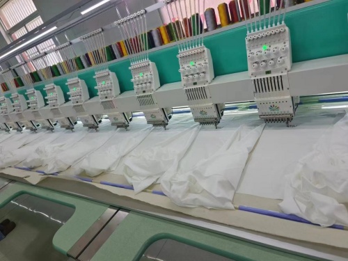 Multi Head Embroidery for Custom Bathrobe Logos